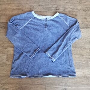 Vintage 90s Y2K Groggy Heathered Grey Sweatshirt Large
